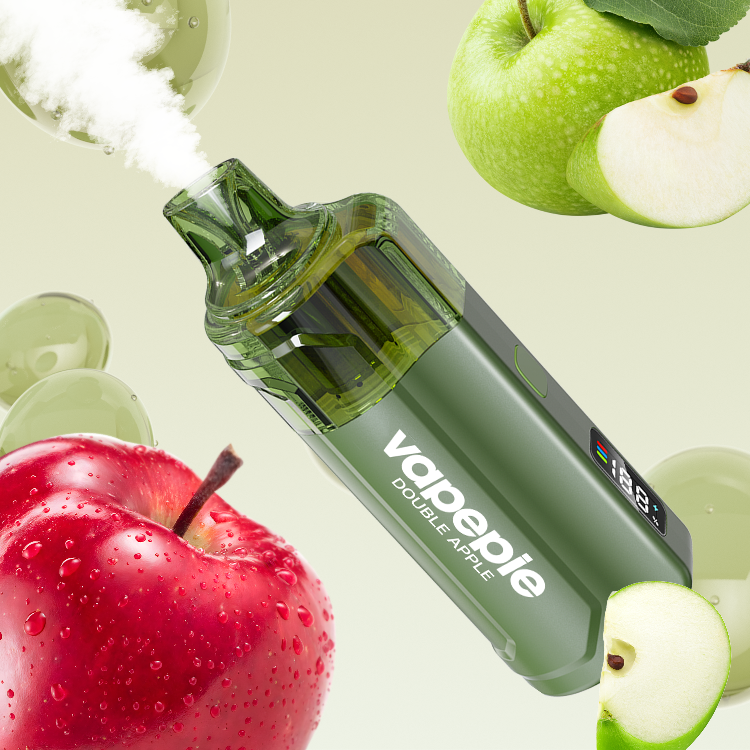 vape pod - Vapepie Crystal Pop 15000 Puffs Double Apple