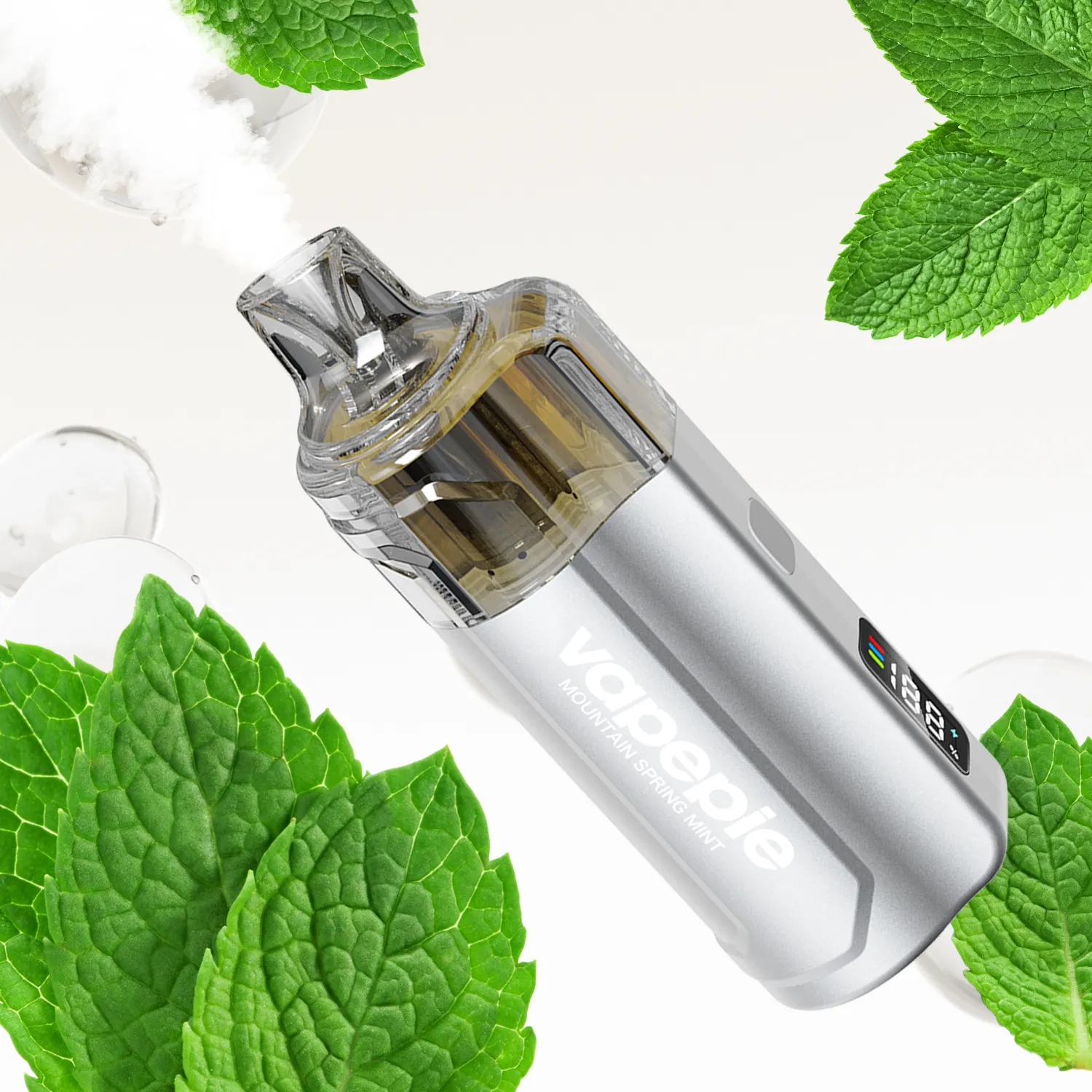 Vapepie Crystal Pop 15000 mountain spring mint on sydney vape hub shelf