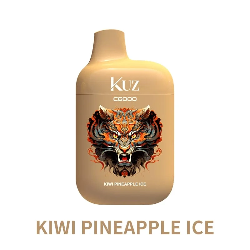 KUZ C6000 Puffs Kiwi Pineapple Ice for american airlines vaping