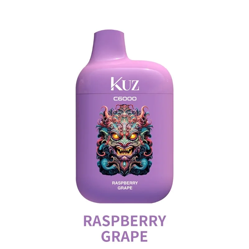 vaping side effects - KUZ C6000 PUFFS Raspberry Grape