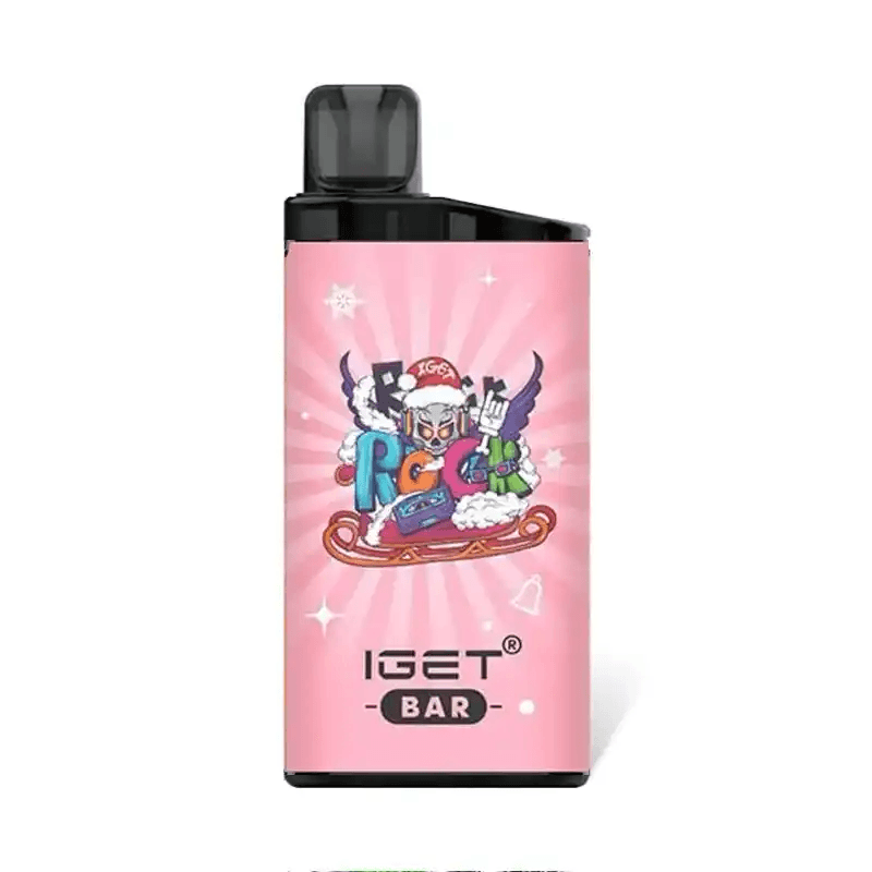 non nicotine vape - IGET BAR STRAWBERRY LYCHEE ICE 3500 Puffs Disposable Vape
