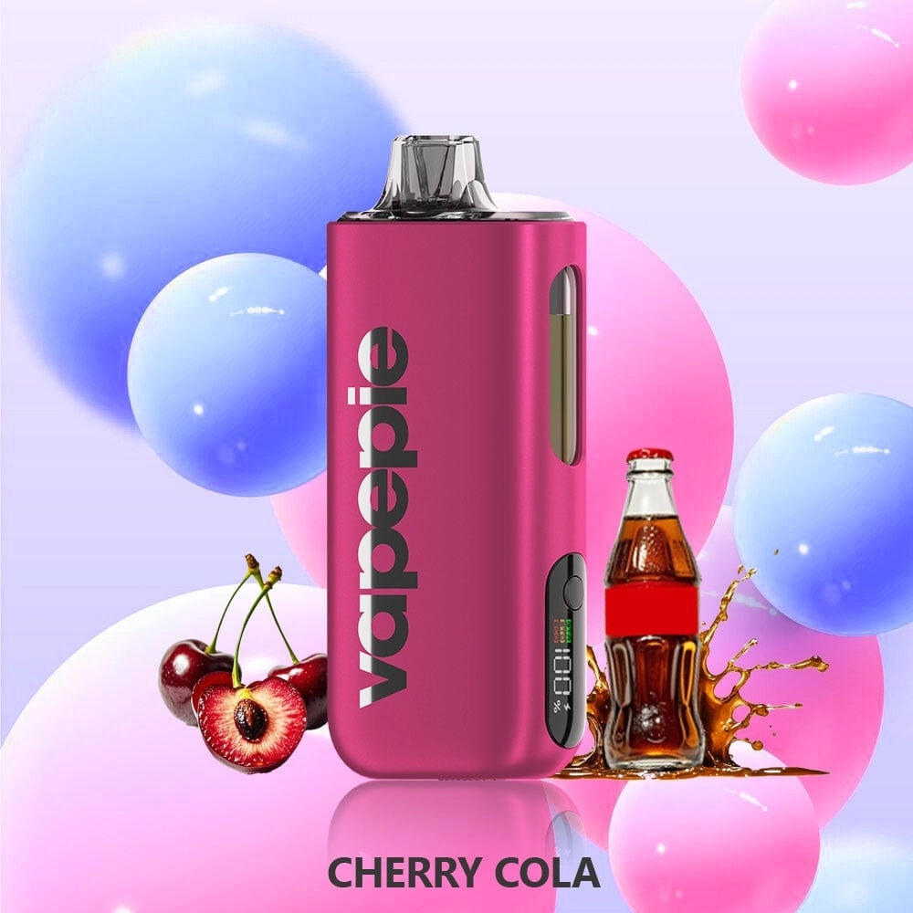 nicotine vape pharmacy australia - Vapepie Max 40000 Puffs Cherry Cola high-capacity vape