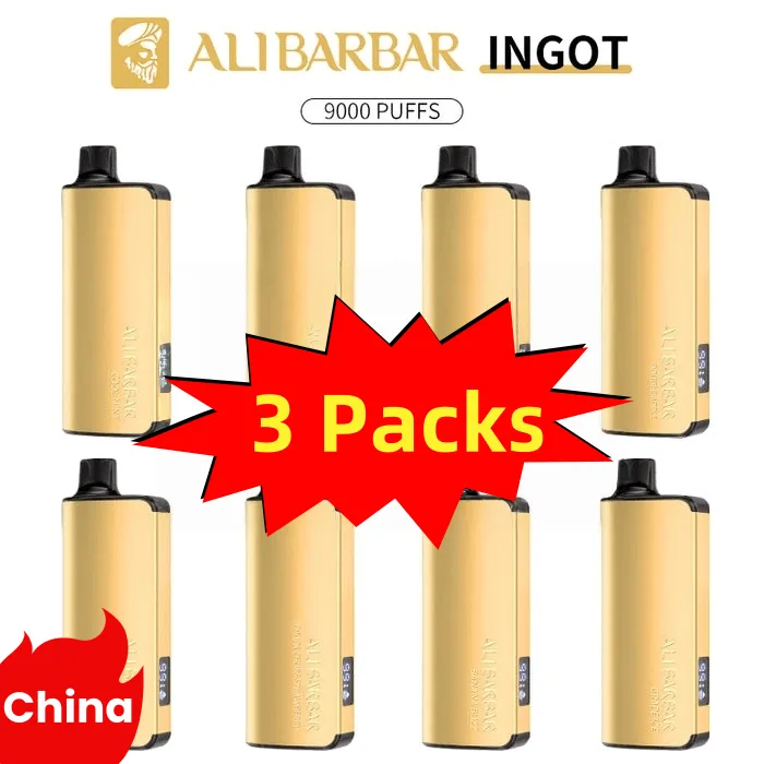 vape king alibarbar ingot 9000 puffs 3 pack multiple flavours