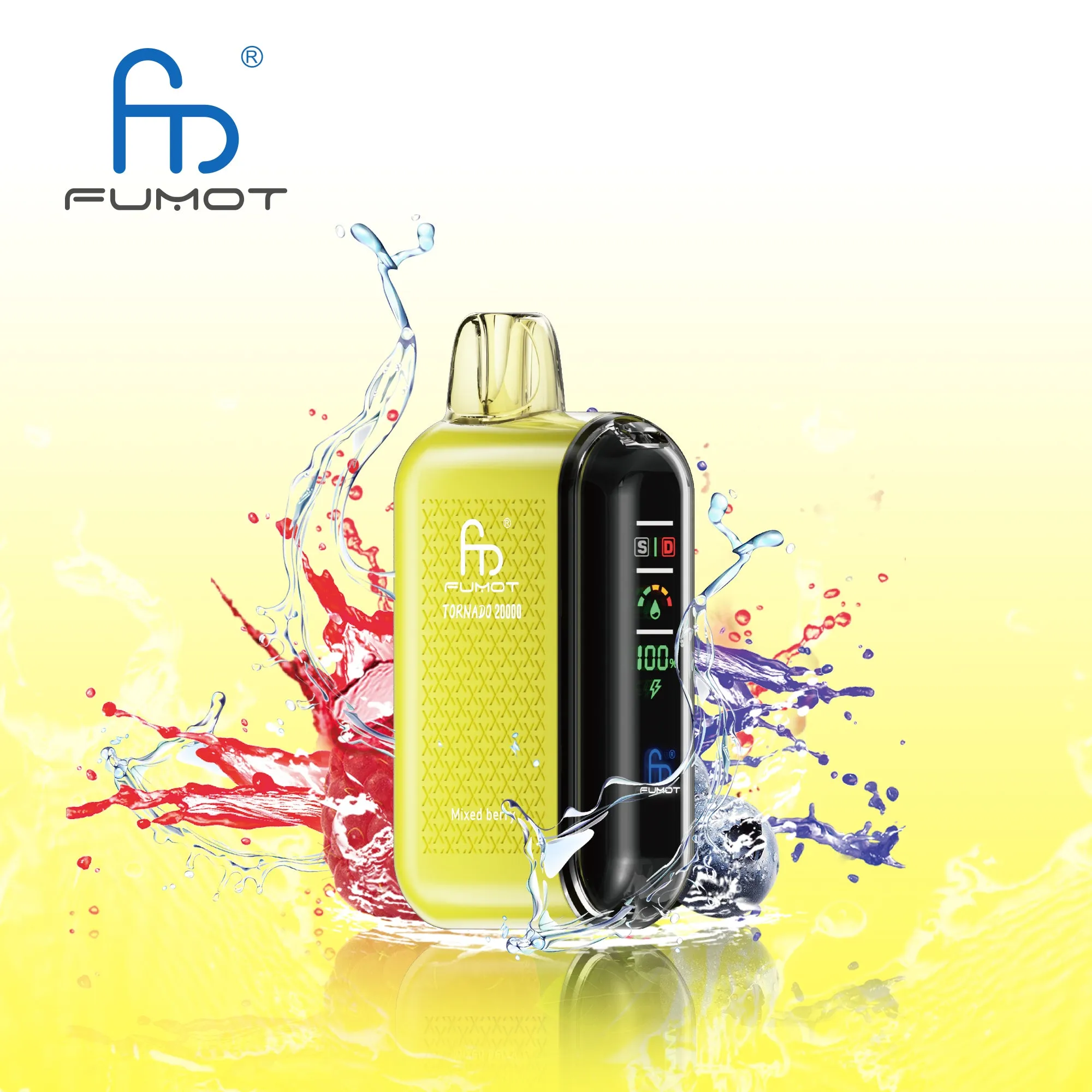 Close up of ftp flavour alibarbar device showing the sleek design and mouthpiece