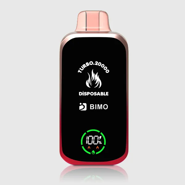 passion fruit kiwi guava user holding BIMO GTI vape on Gold Coast beach