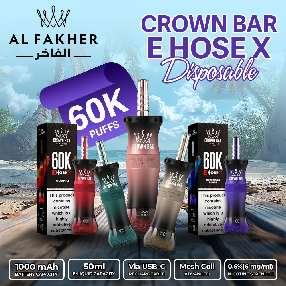 bar plus s3 Al Fakher Crown Bar E Hose X device showcase
